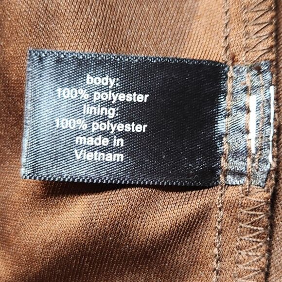 Lane Bryant Dress Long Sleeve Fit Flare Chiffon Fall‎ Brown Twee Cottage 18 1X - Picture 14 of 16